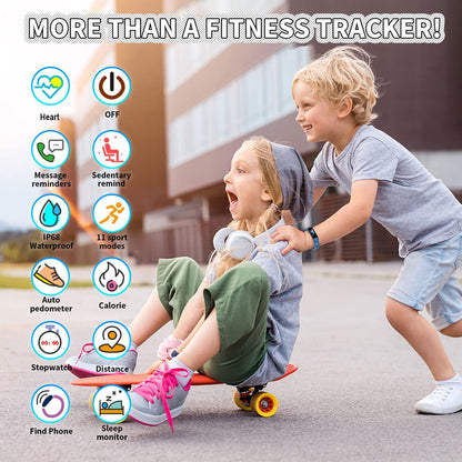 Ultimate Fitness Tracker Watch - Waterproof Smartwatch with 11 Sport Modes, Pedometer & Stopwatch for Ages 6-16